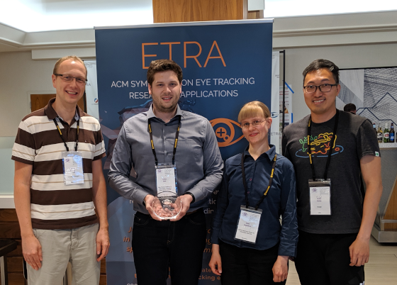 Best paper and video awards at ETRA 2019