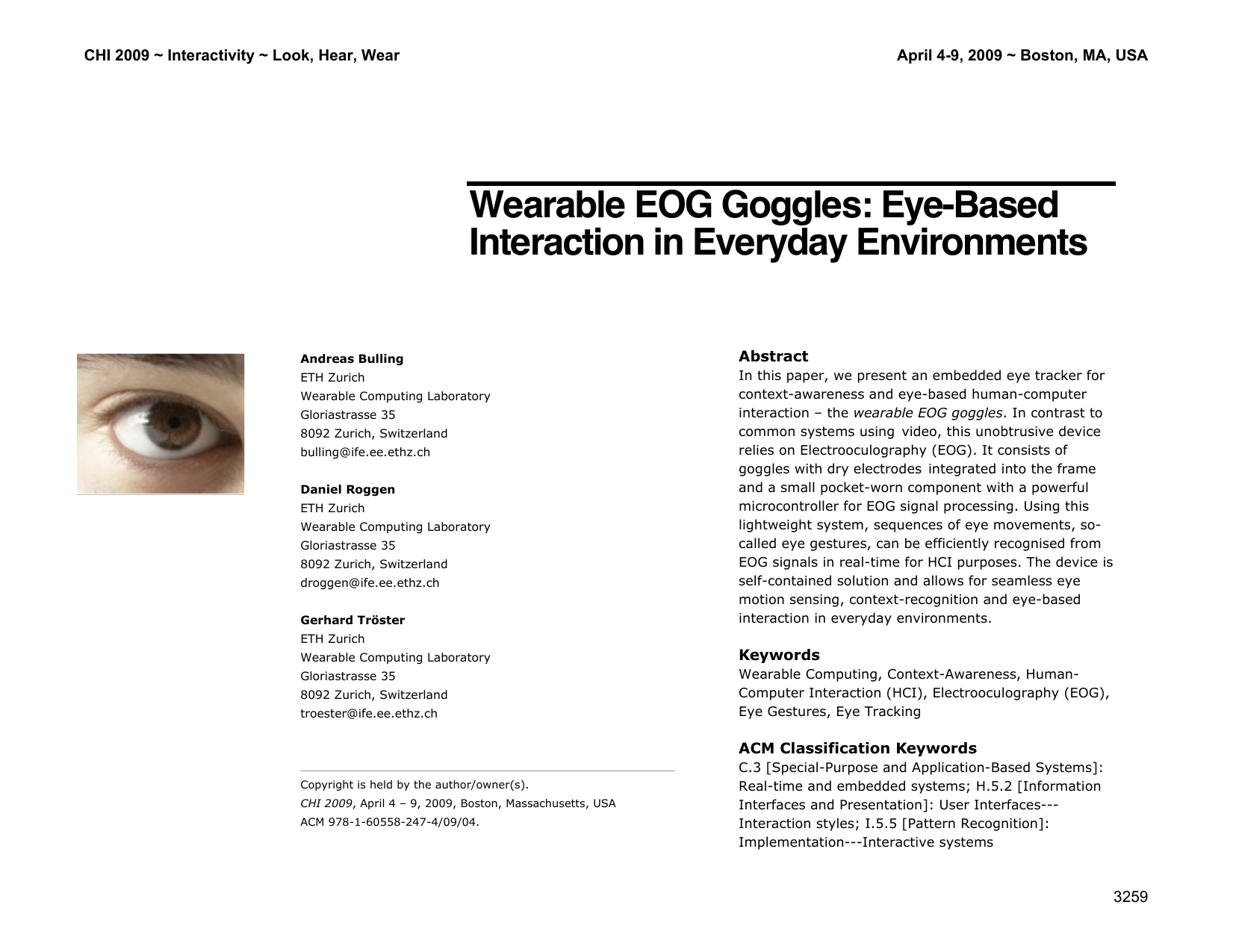 Wearable EOG Goggles: Eye-Based Interaction in Everyday Environments