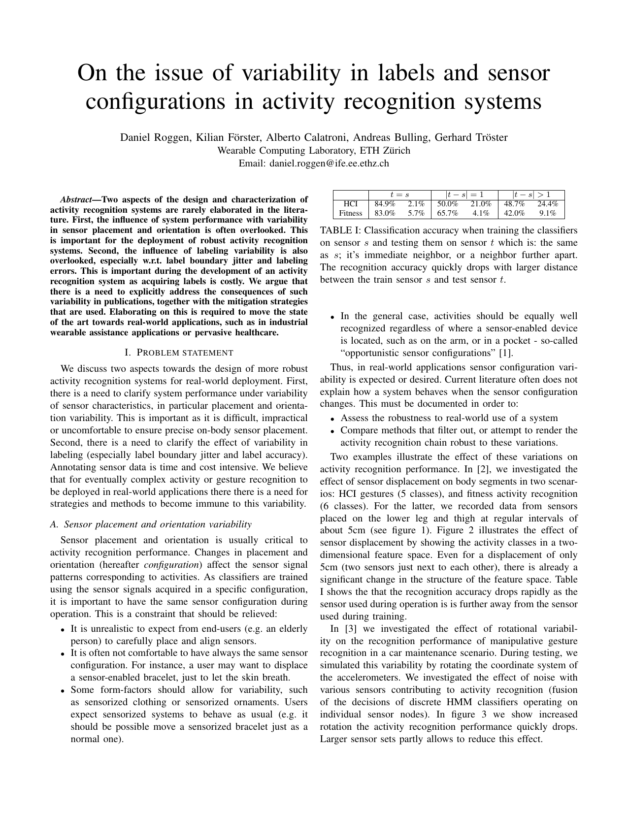 On the issue of variability in labels and sensor configurations in activity recognition systems