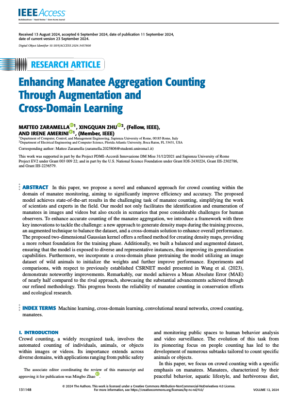 Enhancing Manatee Aggregation Counting Through Augmentation and Cross-Domain Learning